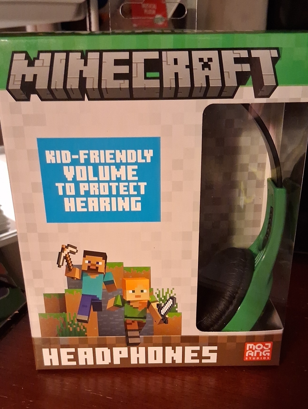 Minecraft Kids Headphones — Green — Mojang